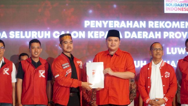 Arham Basmin dan Rahmat Resmi Terima Rekomendasi PSI untuk Pilkada Luwu 2024