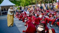 Dongeng Keliling di Panggung F8 Makassar Hibur 100 Siswa SDN Garuda