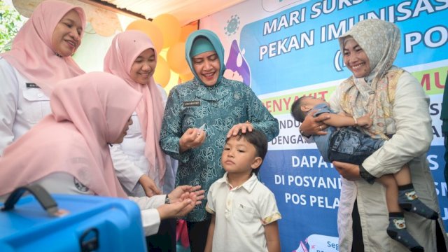 Ancaman Polio, Ketua TP PKK Makassar Tegaskan Pentingnya Imunisasi Balita