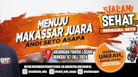100 Ribu Warga Makassar Siap Ikut Jalan Sehat Bersama Andi Seto Asapa