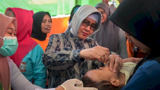 Ketua TP PKK Kota Makassar Tinjau Pelayanan Posyandu dan Produk UMKM di Kelurahan Bitowa