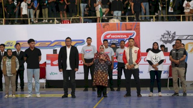 Indira Yusuf Ismail Resmikan Turnamen Basket Honda DBL with Kopi Good Day di Makassar