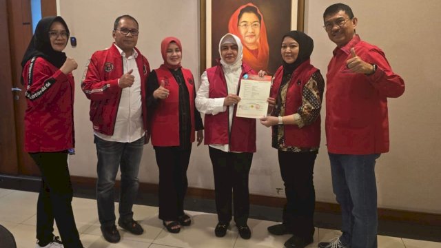 Indira-Ilham Terima Rekomendasi B1 KWK dari PDI Perjuangan