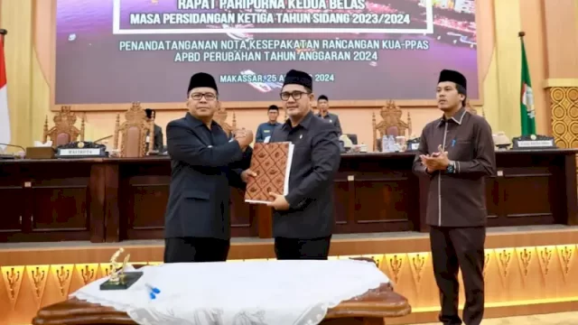 DPRD dan Pemkot Makassar Sepakati KUA-PPAS APBD P  2024, Fokus pada Hibah Stadion dan Inovasi Lingkungan