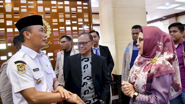 Pj Gubernur Sulsel, Prof Zudan, Sambut Rektor dan Mahasiswa UBM Gorontalo