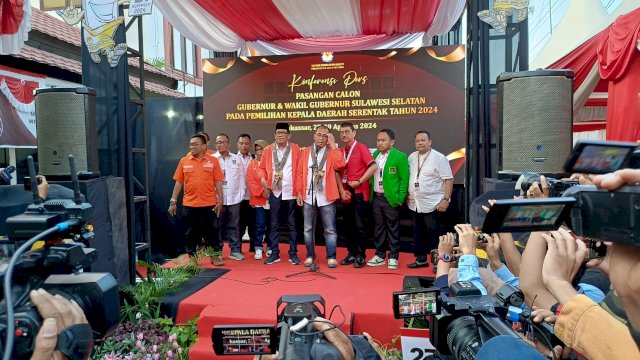 Danny Pomanto dan Azhar Arsyad Resmi Mendaftar ke KPU Sebagai Paslon Cagub dan Cawagub Sulsel