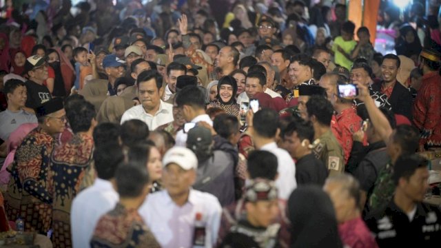 Indira Yusuf Ismail Dampingi Danny Pomanto di Pesta Rakyat Tiga Kecamatan