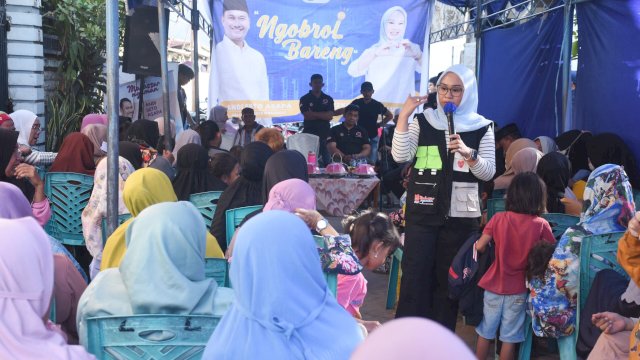 Rezki Mulfiati Lutfi Dekat dengan Warga Makassar lewat Politik Riang Gembira