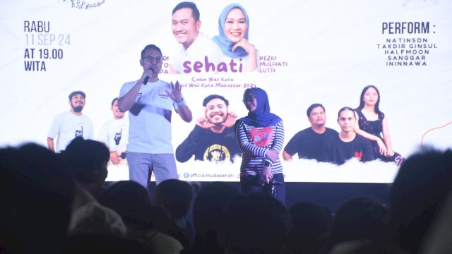 Bersama Ribuan Milenial Andi Seto dan Reski Deklarasi “Muda Sehati”