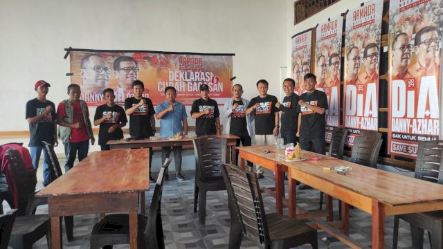 Relawan Muda Bulukumba Deklarasikan Dukungan untuk Danny-Azhar di Pilgub Sulsel 2024