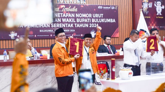 Pasangan JADIMI Raih Nomor Urut 1, Tekad Menyatukan Bulukumba dan Meraih Kemenangan