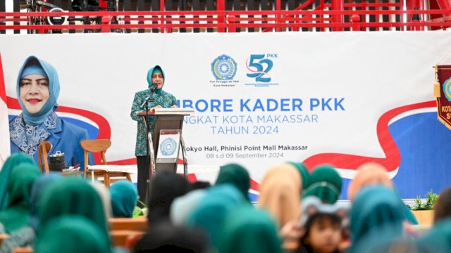 Indira Yusuf Ismail Buka Jambore TP PKK Kota Makassar dalam Rangka Peringatan HKG ke-52