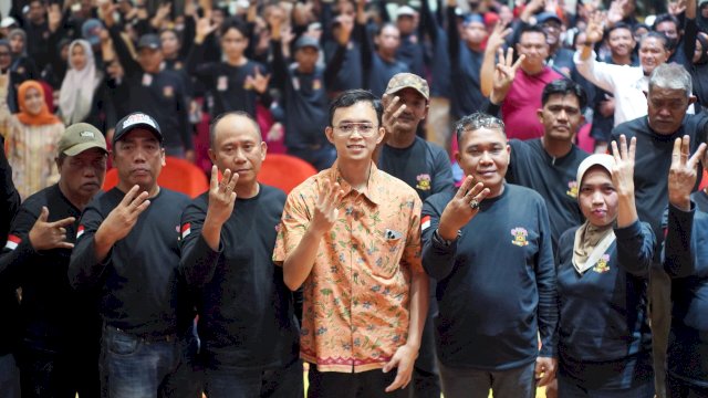 Ilham Fauzi Kobarkan Semangat Garda 101 untuk Menangkan Paslon INiMI di Pilwalkot Makassar 2024