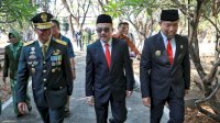 Pjs Wali Kota Makassar Andi Arwin Azis Hadiri Ziarah Nasional HUT ke-79 TNI