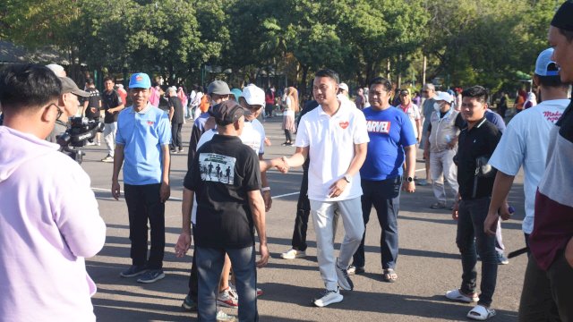 Seto-Rezki Gaet Aspirasi Warga Lewat Car Free Day dan Blusukan Pasar Kalukuang