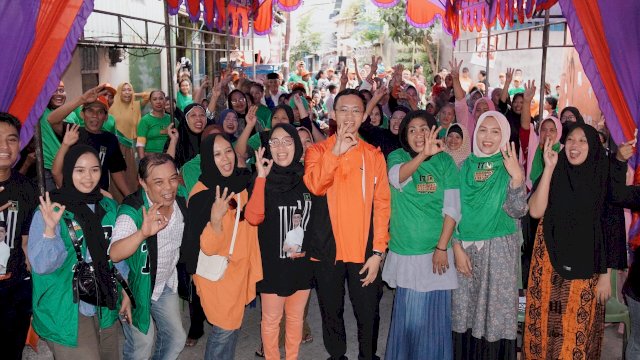 Ibu-ibu Bontoala Antusias Dukung Ilham Fauzi Lantaran Program UMKM dan Pemberdayaan Perempuan