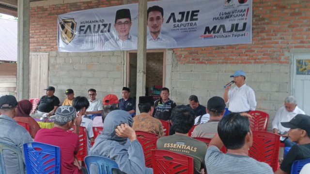 Kampanye di Marobo Tetap Ramai, Meski Hujan Warga Antusias Sambut Fauzi-Ajie