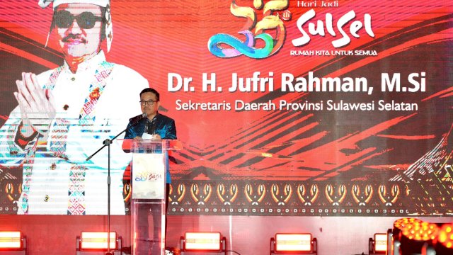 Jufri Rahman Serukan Pentingnya Kekompakan dan Keharmonisan Warga di HUT Sulsel ke-355