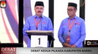 Muhammad Aras dan Aska Mappe Unggul Debat Kandidat Putaran Kedua Pilbup Barru 2024