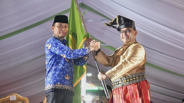 Hasan Sijaya Terima Bendera Pataka: Sulsel Resmi Jadi Tuan Rumah MTQ VIII Korpri Nasional 2026