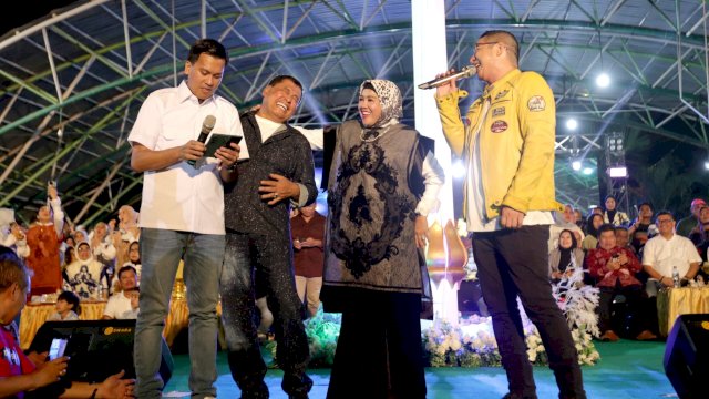 Puluhan Ribu Warga Hadiri Tasyakuran Nurdin Halid di Lapangan A. Makkasau Parepare