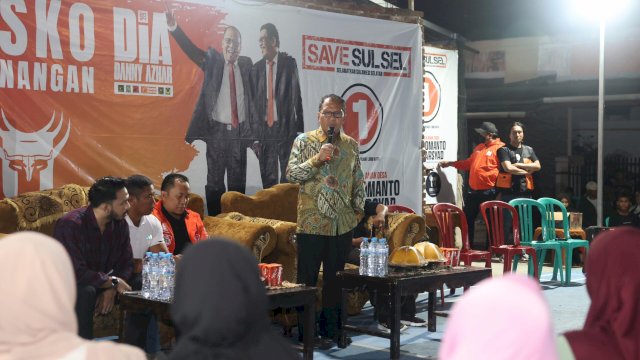 Danny Pomanto Akhiri Kampanye Pilgub Sulsel dengan Kunjungan ke Titik ke-977 di Barombong, Gowa