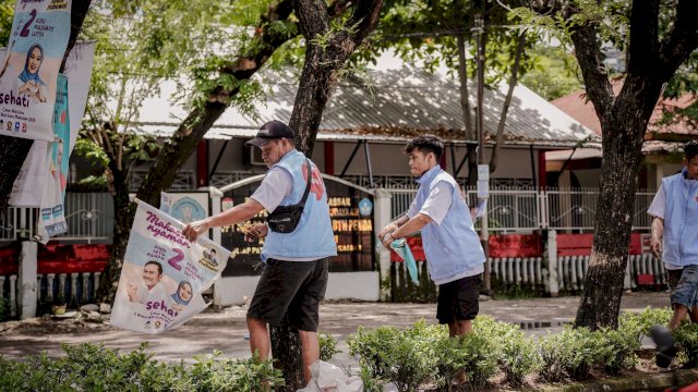 Tim SEHATI Aktif Turunkan APK di Masa Tenang Pilwalkot Makassar