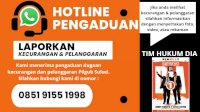 Tim Hukum DiA Buka Layanan Hotline untuk Aduan Pelanggaran Pilgub Sulsel