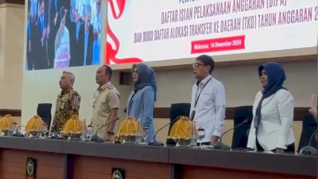 Ketua DPRD Sulsel Hadiri Penyerahan DIPA 2024 di Kantor Gubernur