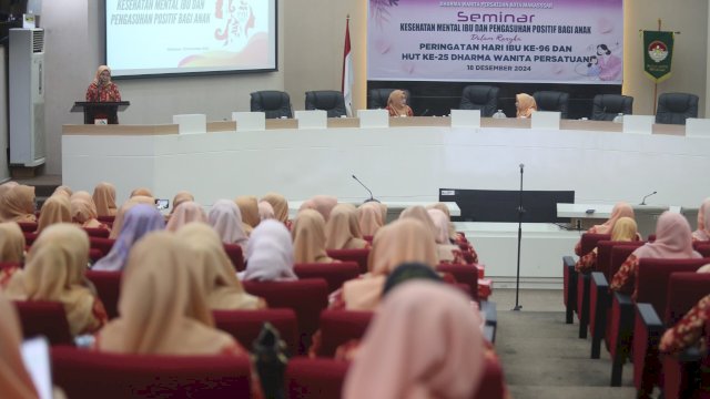 DWP Kota Makassar Peringati Hari Ibu ke-96 dengan Seminar Kesehatan Mental dan Pengasuhan Positif