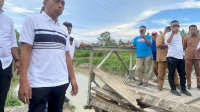 Bupati Sidrap Terpilih Syaharuddin Alrif Pantau Langsung Penanganan Jembatan Roboh di Bulucenrana