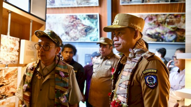 Prof Fadjry Dampingi Menteri Kebudayaan Resmikan Leang Leang Archaeological Park