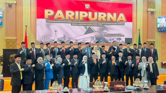 DPRD Umumkan Penetapan Mulia Sebagai Walikota dan Wakil Walikota Makassar 2025-2030
