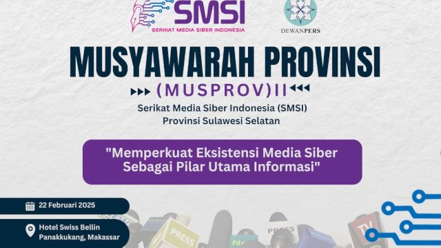 SMSI Sulsel Gelar Musprov II, Pilih Ketua Baru untuk Periode 2025-2029