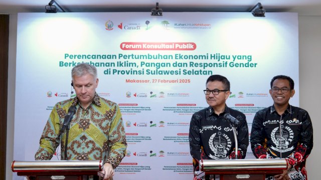 Sekda Sulsel dan Dubes Kanada Bahas Strategi Ekonomi Hijau di Forum Konsultasi Publik