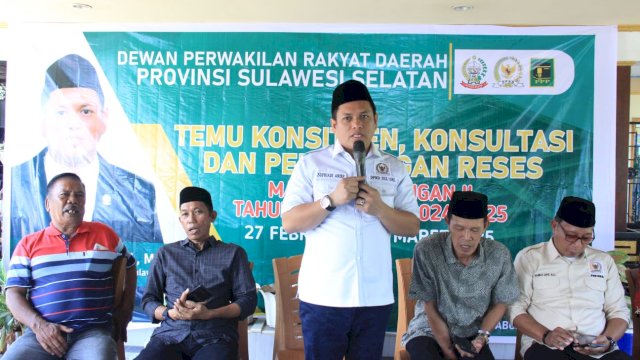 Serap Aspirasi di Wajo, Wakil Ketua DPRD Sulsel Janjikan Prioritas Program bagi Daerah Pendukung