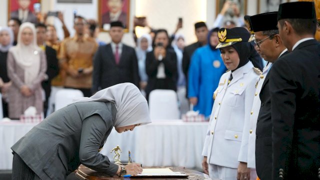 Fatmawati Rusdi Hadiri Sertijab Wali Kota Makassar, Dorong Sinergi dan Inovasi