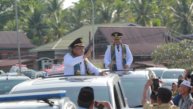 Disambut Meriah, Bupati Luwu Ajak Warga Bersatu Membangun Daerah