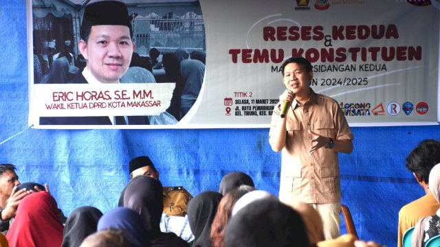 Wakil Ketua DPRD Makassar, Eric Horas, Serap Aspirasi Warga dalam Reses Kedua