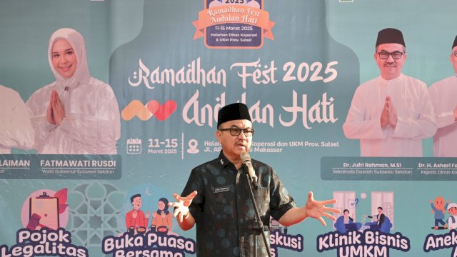 Sekda Jufri Rahman Buka Ramadhan Fest Andalan Hati, Dorong UMKM Sulsel Maju
