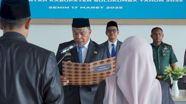 Jelang Pilkada, Bupati Andi Utta Lantik 9 Pejabat Eselon II