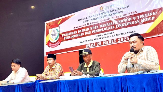 Sosialisasi Perda Lingkungan Hidup, Legislator Makassar Ajak Masyarakat Aktif Berpartisipasi