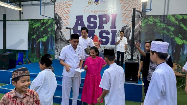 Rudianto Lallo Berbagi Kebahagiaan Jelang Lebaran, Santuni Ratusan Anak Panti Asuhan di Makassar