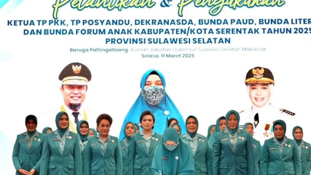 Andi Milawati Abustan Resmi Dilantik Sebagai Ketua TP-PKK Kabupaten Barru