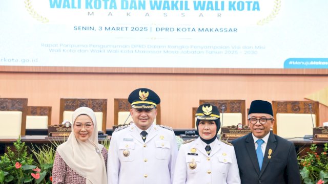 Munafri Arifuddin Resmi Menjabat Wali Kota Makassar, Melinda Aksa Siap Sinergikan PKK dengan Pemerintah