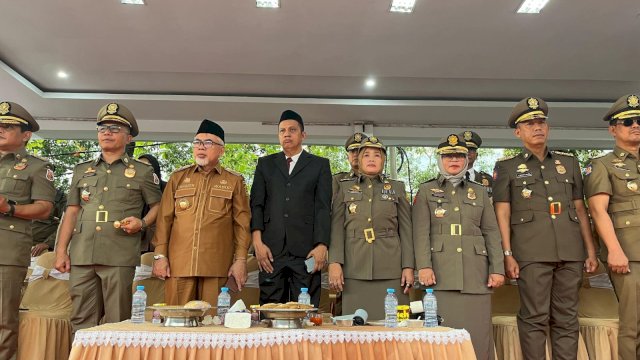Wabup Sidrap Hadiri HUT ke-75 Satpol PP Sulsel di Wajo, Tegaskan Komitmen Dukung Ketertiban Daerah