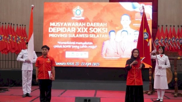 Pimpinan DPRD Sulsel Hadiri Musda Depidar XIX SOKSI Sulsel di Makassar