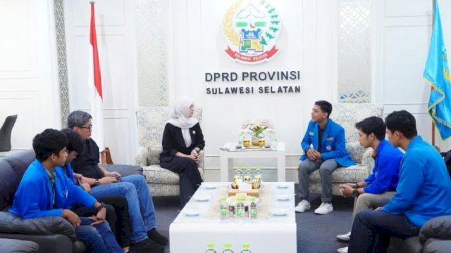 Ketua DPRD Sulsel Terima Audiensi Delegasi Mahasiswa dan Media