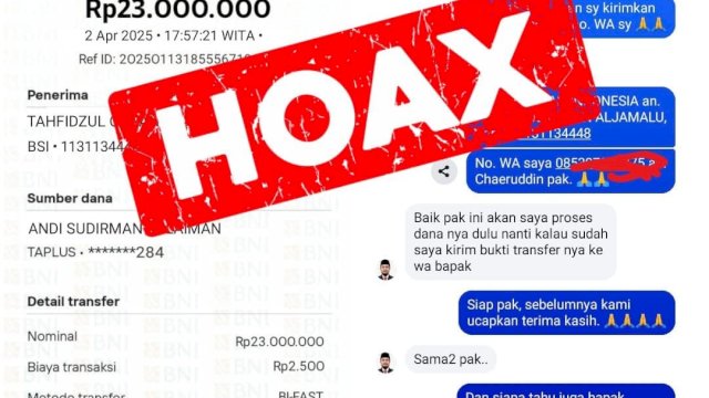Waspada Penipuan! Oknum Catut Nama Gubernur Sulsel dalam Modus Donasi Palsu