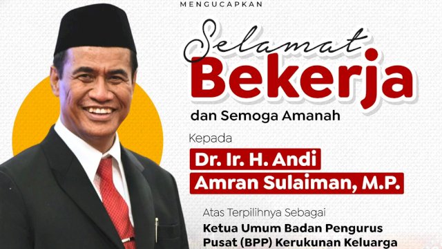 Kakanya Terpilih Sebagai Ketua KKSS, Gubernur: ini Harapan Baru untuk Masyarakat Sulsel